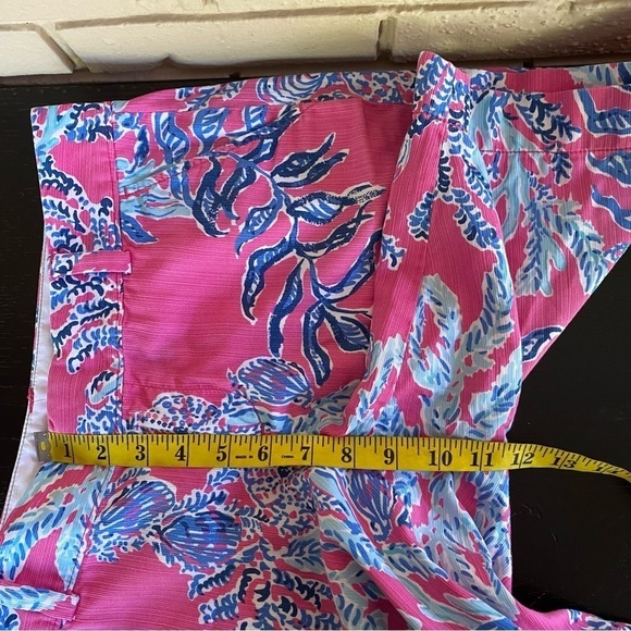 Lilly Pulitzer The Chipper Floral Preppy Coastal 100% Cotton Shorts Size 4 - Picture 8 of 9